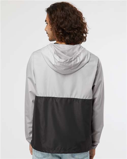 Independent Trading Co. Lightweight Quarter-Zip Windbreaker Pullover Jacket EXP54LWP Custom Embroidered Business Logo