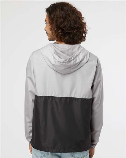 Independent Trading Co. Lightweight Quarter-Zip Windbreaker Pullover Jacket EXP54LWP Custom Embroidered Business Logo