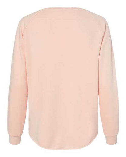 Independent Trading Co. Women's California Wave Wash Crewneck Sweatshirt PRM2000 Custom Embroidered Business Logo