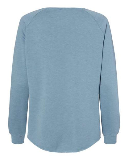 Independent Trading Co. Women's California Wave Wash Crewneck Sweatshirt PRM2000 Custom Embroidered Business Logo