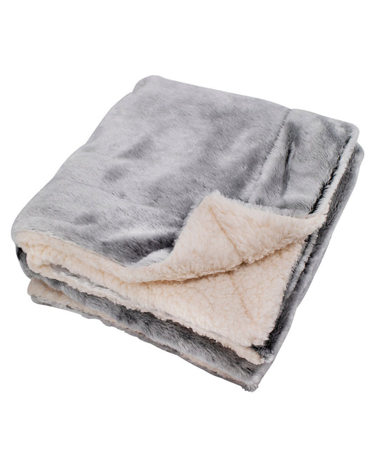 Alpine Fleece Faux Fur Sherpa Blanket 8730