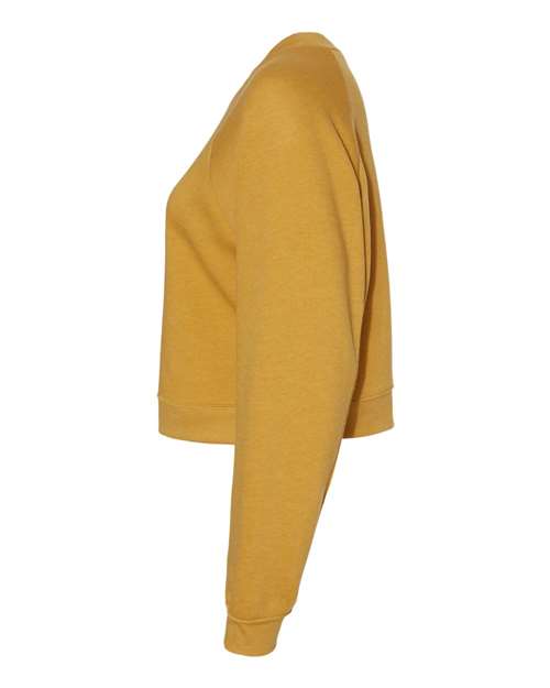 BELLA + CANVAS Women's Raglan Pullover Fleece 7505 Custom Embroidered Business Logo