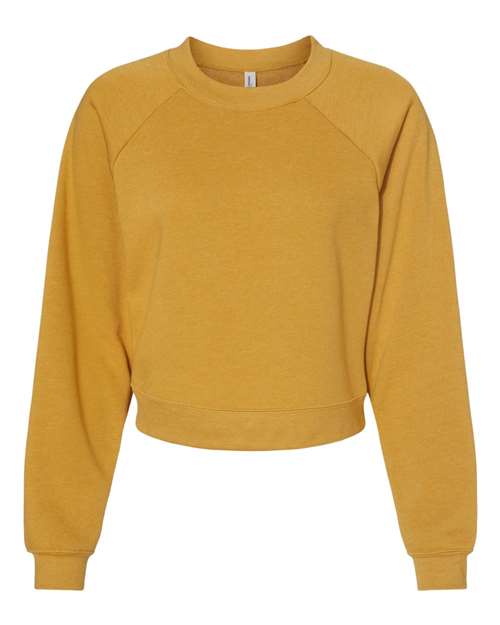 BELLA + CANVAS Women's Raglan Pullover Fleece 7505 Custom Embroidered Business Logo
