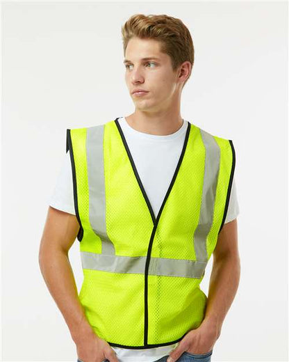 Custom Embroidered  Kishigo Hook-and-Loop Mesh Vest 1571-1572  