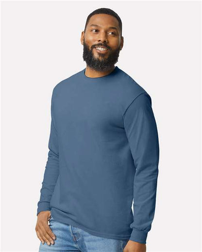 Gildan Heavy Cotton™ Long Sleeve T-Shirt 5400 Indigo Blue