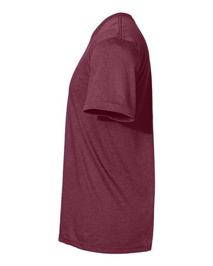 Gildan Softstyle® CVC T-Shirt 67000 Maroon Mist Custom Embroidered Business Logo