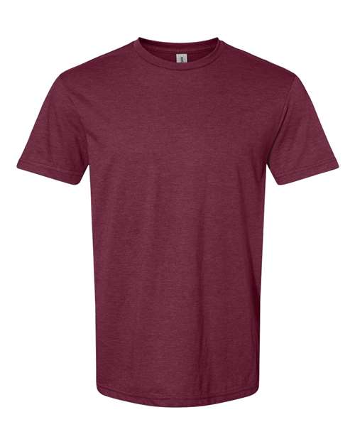 Gildan Softstyle® CVC T-Shirt 67000 Maroon Mist Custom Embroidered Business Logo