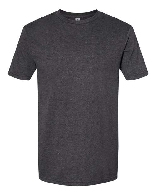 Gildan Softstyle® CVC T-Shirt 67000 Pitch Black Mist Custom Embroidered Business Logo