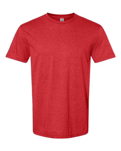 Gildan Softstyle® CVC T-Shirt 67000 Red Mist Custom Embroidered Business Logo