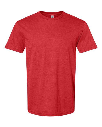 Gildan Softstyle® CVC T-Shirt 67000 Red Mist Custom Embroidered Business Logo