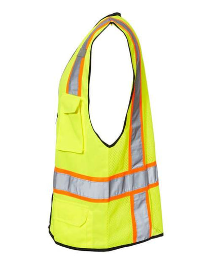 Kishigo 6 Pocket Contrast Class 2 Vest 1580-1581