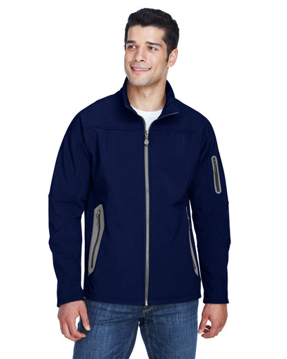 North End Men's Three-Layer Fleece Bonded Soft Shell Technical Jacket 88138