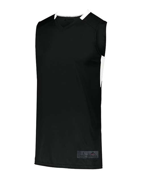 Custom EmbroideredAugusta Sportswear Men's Step-Back Basketball Jersey 8932 Black/ White