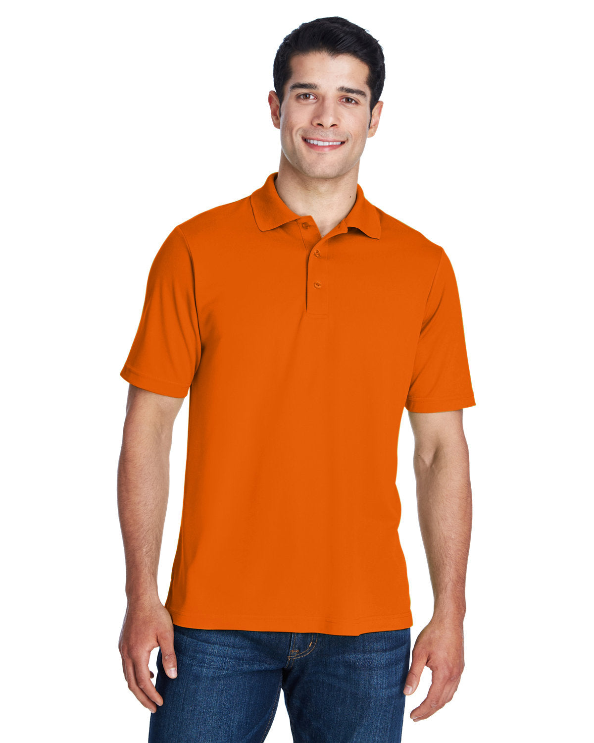 CORE365 Men's Origin Performance Piqué Polo 88181 CAMPUS ORANGE