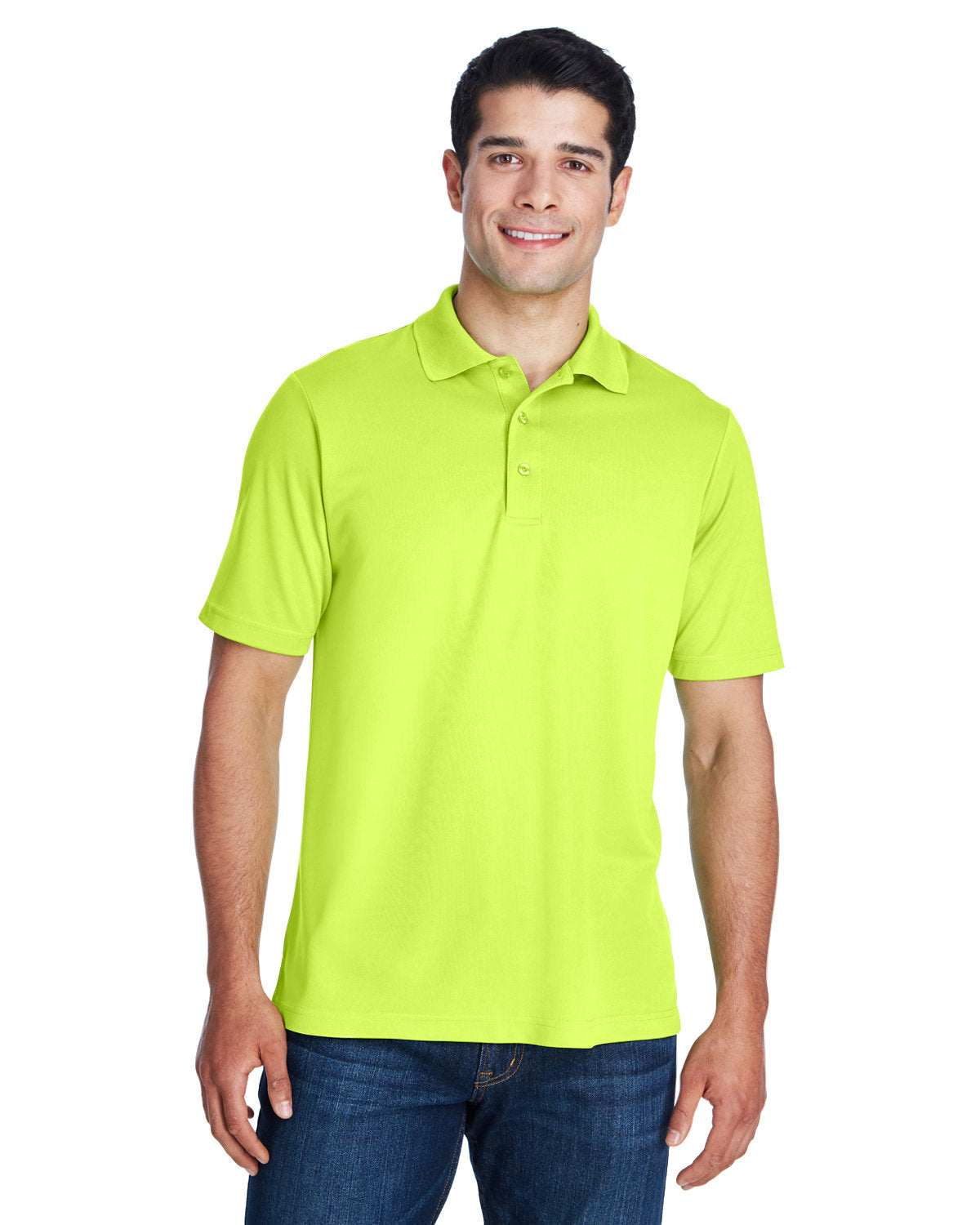 CORE365 Men's Origin Performance Piqué Polo 88181 SAFETY YELLOW