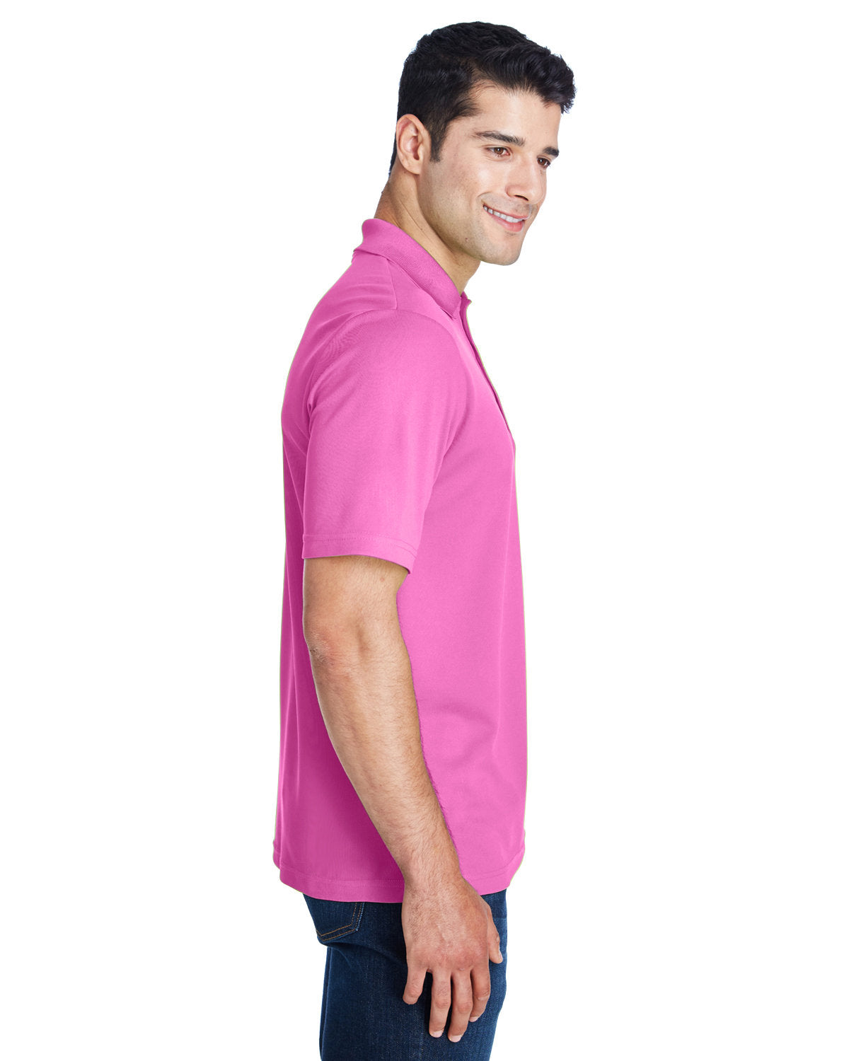 CORE365 Men's Origin Performance Piqué Polo 88181 CHARITY PINK