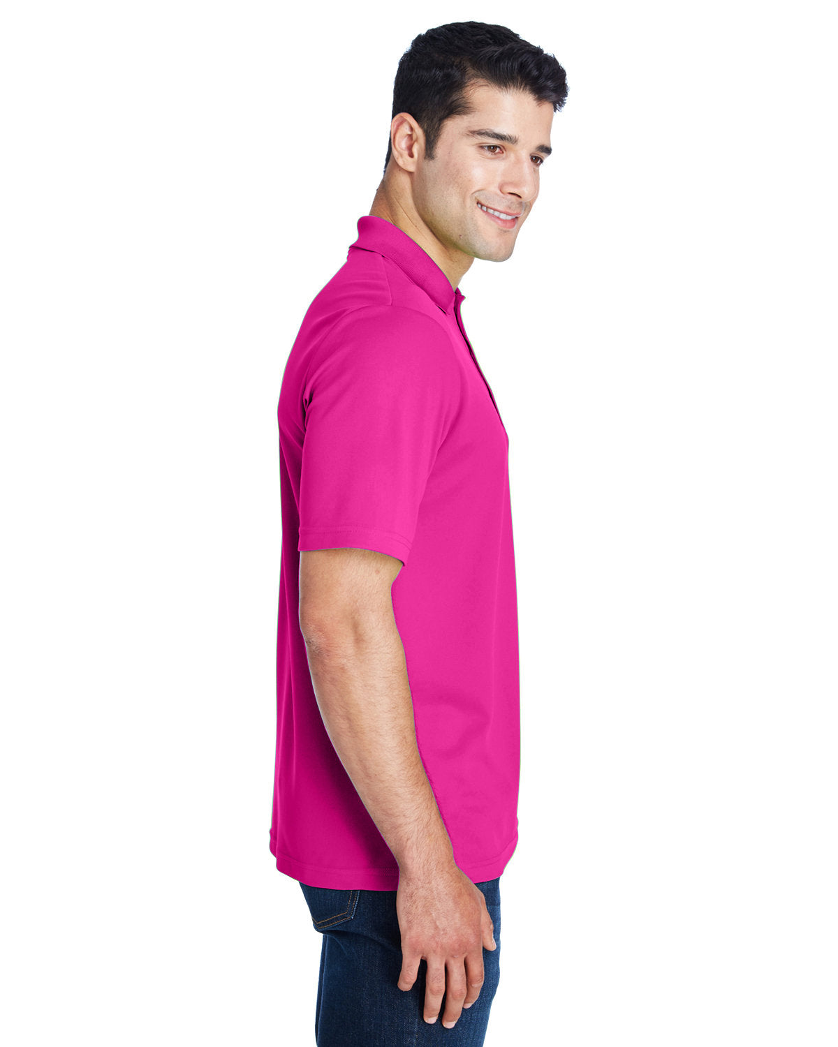 CORE365 Men's Origin Performance Piqué Polo 88181 BRIGHT MAGENTA