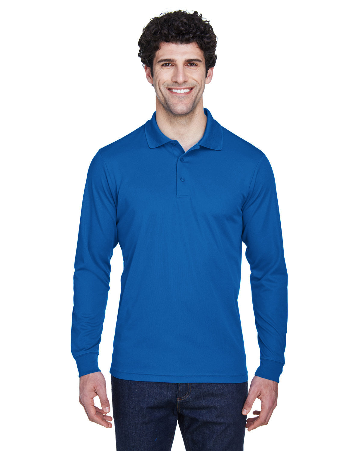 CORE365 Men's Pinnacle Performance Long-Sleeve Piqué Polo 88192