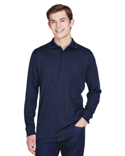 CORE365 Adult Pinnacle Performance Long-Sleeve Piqué Polo with Pocket 88192P