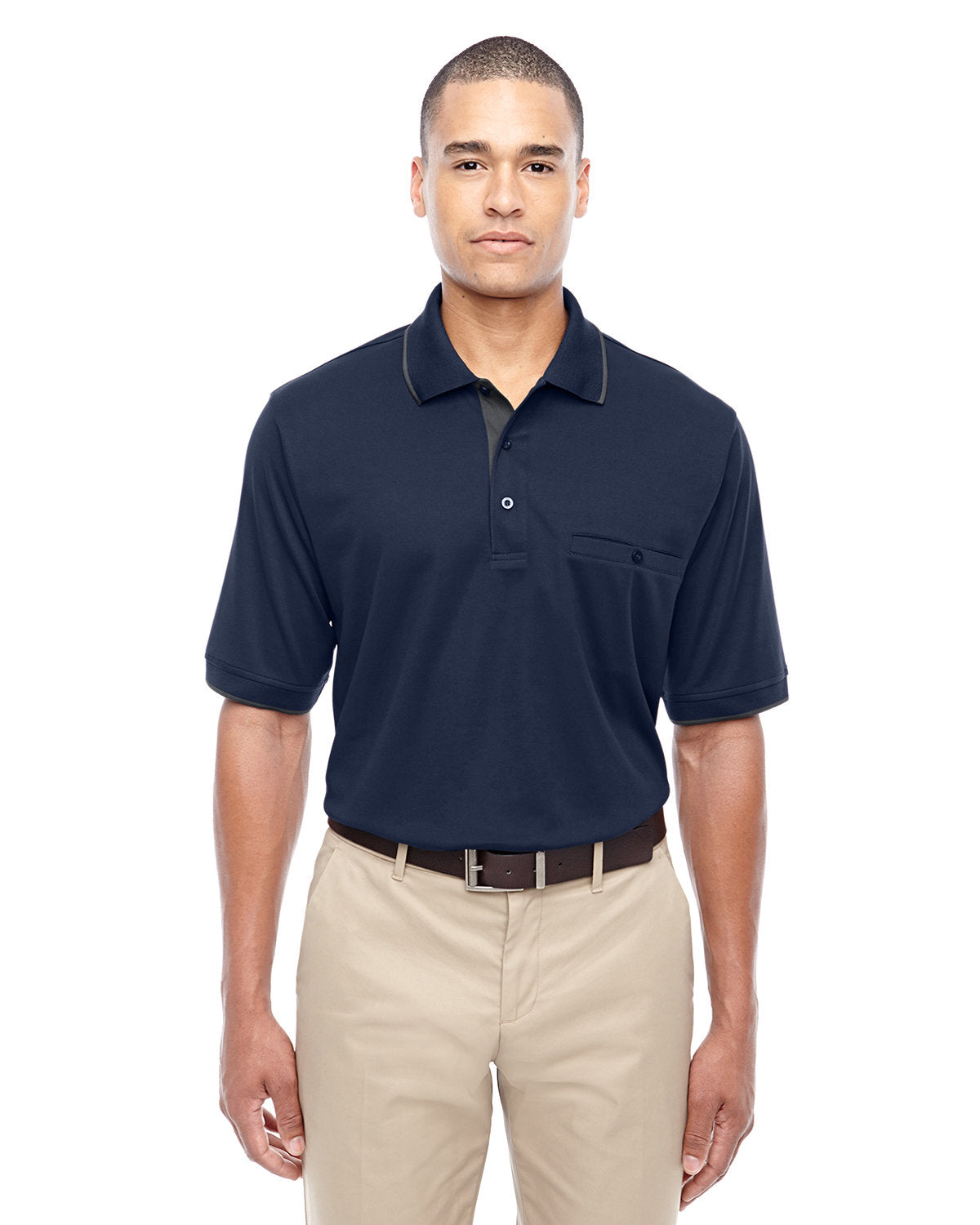 CORE365 Men's Motive Performance Piqué Polo with Tipped Collar 88222