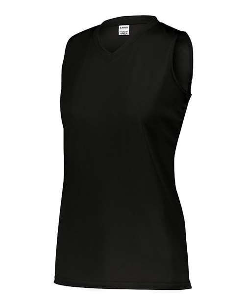 Custom EmbroideredAugusta Sportswear Girls' Sleeveless Wicking Attain Jersey 8860 Black