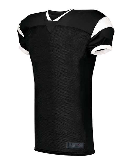 Custom EmbroideredAugusta Sportswear Youth Slant Football Jersey 8987 Black/ White