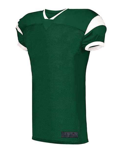 Custom EmbroideredAugusta Sportswear Men's Slant Football Jersey 8988 Dark Green/ White