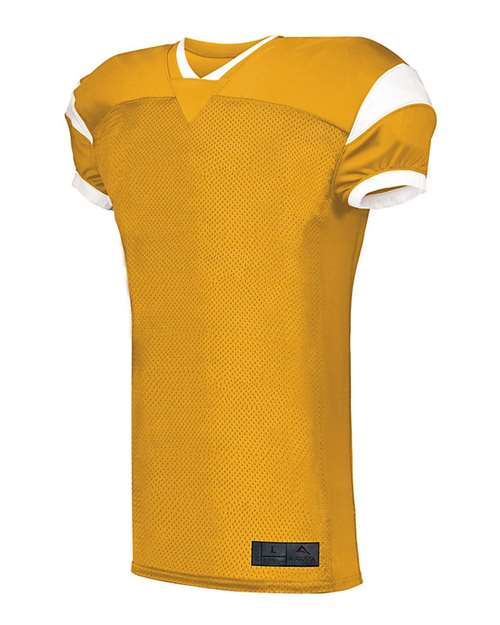 Custom EmbroideredAugusta Sportswear Men's Slant Football Jersey 8988 Gold/ White