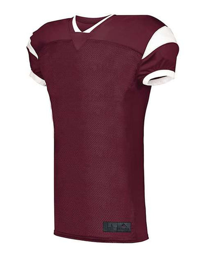 Custom EmbroideredAugusta Sportswear Men's Slant Football Jersey 8988 Maroon/ White