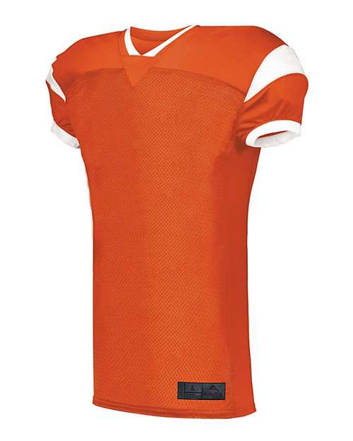Custom EmbroideredAugusta Sportswear Men's Slant Football Jersey 8988 Orange/ White