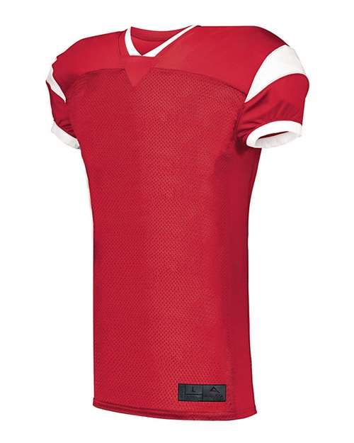 Custom EmbroideredAugusta Sportswear Men's Slant Football Jersey 8988 Red/ White