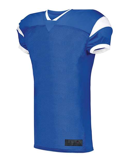 Custom EmbroideredAugusta Sportswear Men's Slant Football Jersey 8988 Royal/ White