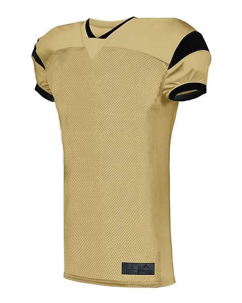 Custom EmbroideredAugusta Sportswear Men's Slant Football Jersey 8988 Vegas Gold/ Black