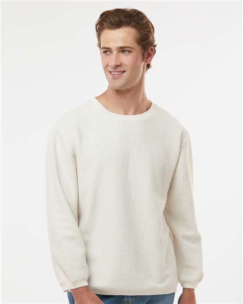 Custom Embroidered  MV Sport Corded Crewneck Pullover 19179  