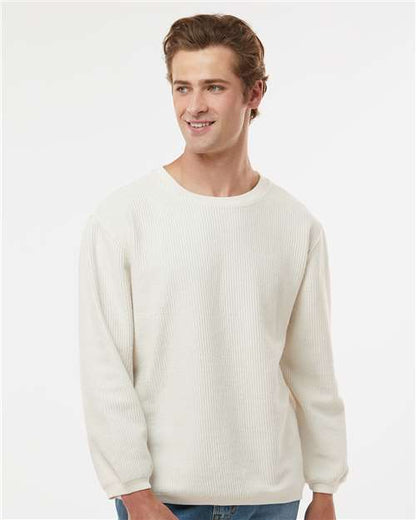 Custom Embroidered  MV Sport Corded Crewneck Pullover 19179  