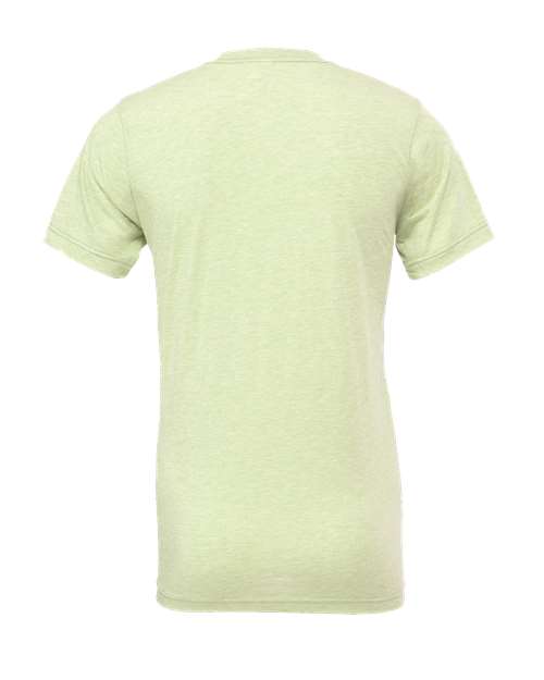 BELLA + CANVAS Triblend Tee 3413 Solid White Triblend Custom Embroidered Business Logo