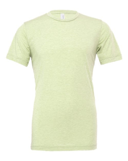 BELLA + CANVAS Triblend Tee 3413 Solid White Triblend Custom Embroidered Business Logo