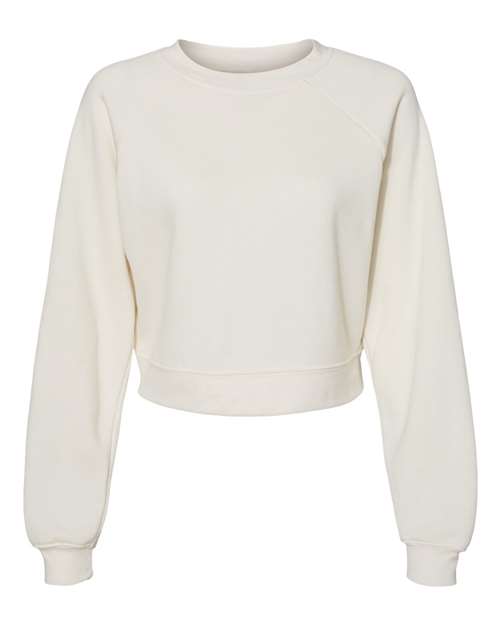 BELLA + CANVAS Women's Raglan Pullover Fleece 7505 Custom Embroidered Business Logo