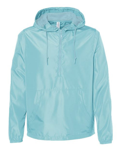 Independent Trading Co. Lightweight Quarter-Zip Windbreaker Pullover Jacket EXP54LWP Custom Embroidered Business Logo