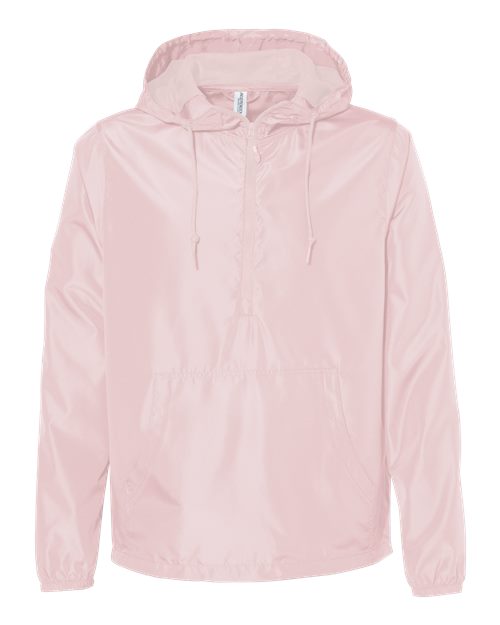 Independent Trading Co. Lightweight Quarter-Zip Windbreaker Pullover Jacket EXP54LWP Custom Embroidered Business Logo