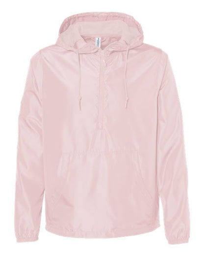 Independent Trading Co. Lightweight Quarter-Zip Windbreaker Pullover Jacket EXP54LWP Custom Embroidered Business Logo