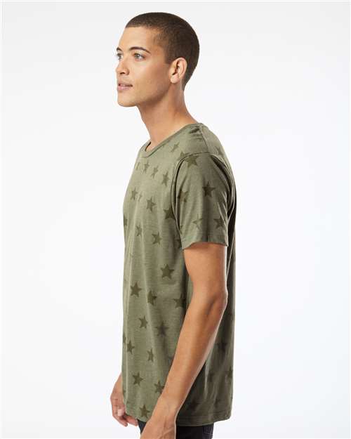 Code Five Star Print Tee 3929