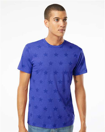 Custom Embroidered  Code Five Star Print Tee 3929  