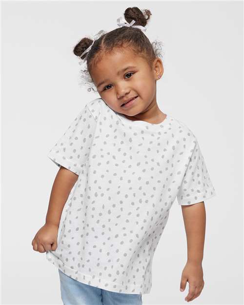 Rabbit Skins Toddler Fine Jersey Tee 3321 White Spot