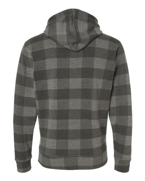 J. America Triblend Fleece Hooded Sweatshirt 8871 Smoke Triblend Buffalo