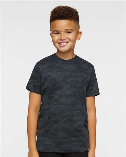LAT Youth Fine Jersey Tee 6101 Storm Camo