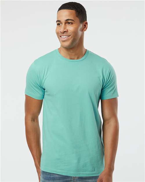 Custom Embroidered  LAT Fine Jersey Tee 6901 Saltwater