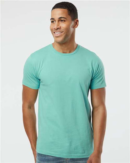 Custom Embroidered  LAT Fine Jersey Tee 6901 Saltwater