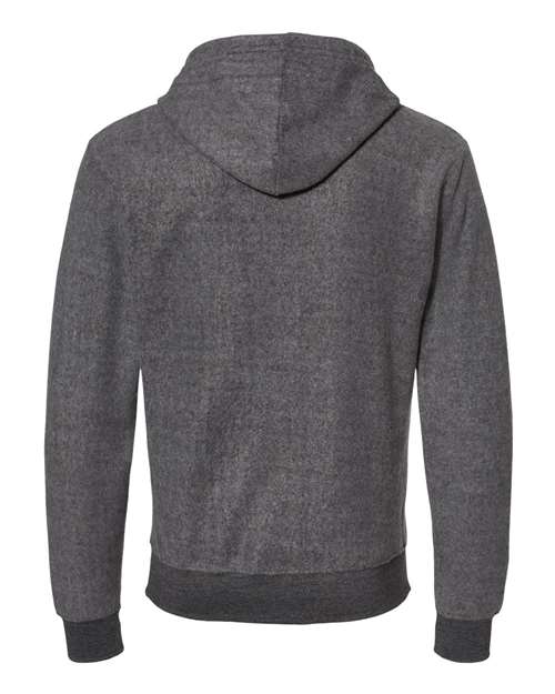 J. America Flip Side Fleece Hooded Sweatshirt 8709