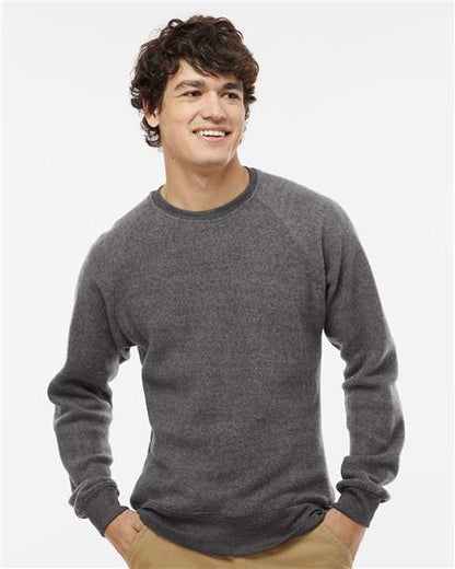 Custom Embroidered  J. America Flip Side Fleece Crewneck Sweatshirt 8710  